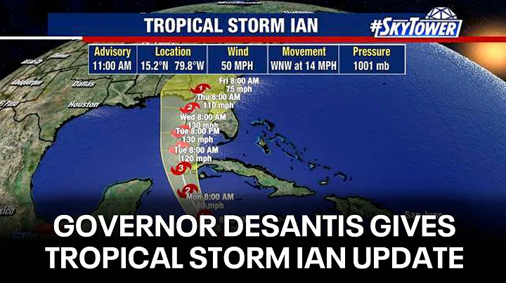 Governor Ron DeSantis Tropical Storm Ian press con...
