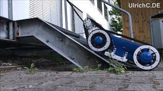 Cu-Chassis-XT RT-AU Kettenroboter mit Kettenausleger Flipper