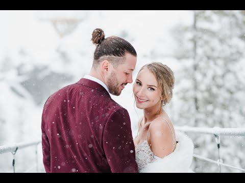 OUR WINTER WEDDING VIDEO!!! (On top of a mountain + middle of a blizzard)