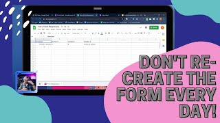 Fast entry/exit tickets with Google Forms