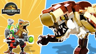 I Made the Next Jurassic World Mattel DISTORTUS REX Revealed vs T Rex  Rebirth Battle | Cursed LEGO