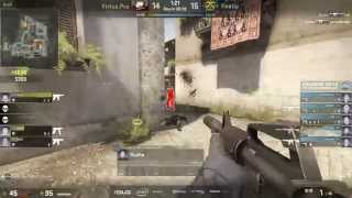 CS:GO - flusha 4k Spray vs Virtus Pro - ESL One Cologne 2015 Semifinal