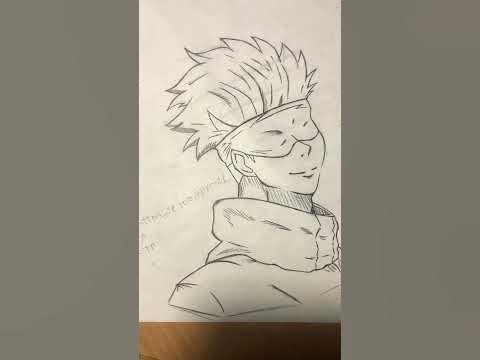 Рисую сатору годжо , как вам ? #рисование #анимэ #сатору #shorts - YouTube