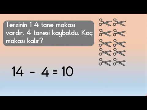 1. Sınıf Matematik - Çıkarma İşlemi Problemleri (1-20)