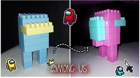 How to make AMONG US CHARACTERS using Building Blocks | Among Us making with Building Blocks