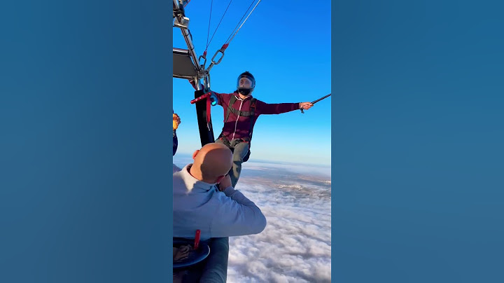 Hot air balloon jump #skydive
