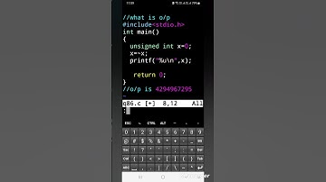 Muximum value of unsigned int  #viralvideo  #sorts #code #shortvideo #shorts #shortsvideo#shortvideo