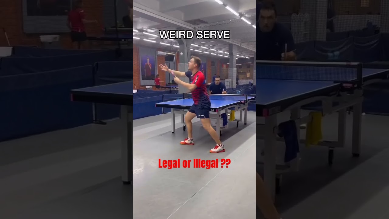 Weird Serve, Its legal or illegal table tennis serve?? 