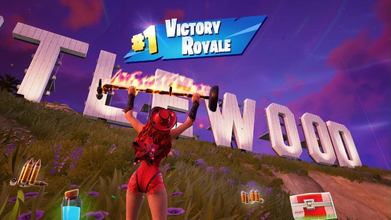 *NEW* RED COWGIRL HAT ON REACTIVITY ON CHAPPELL ROAN SKIN IN FORTNITE PS5 + A VICTORY ROYALE WIN!