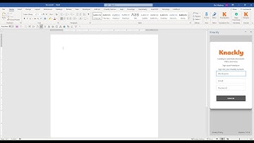 Installing the Knackly Word Add in