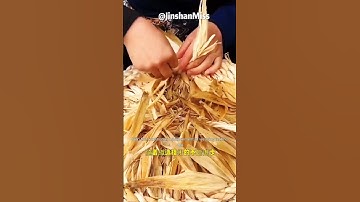 Amazing! Straw mat weaving techniques #skills #字幕付き #beautiful # subtitles