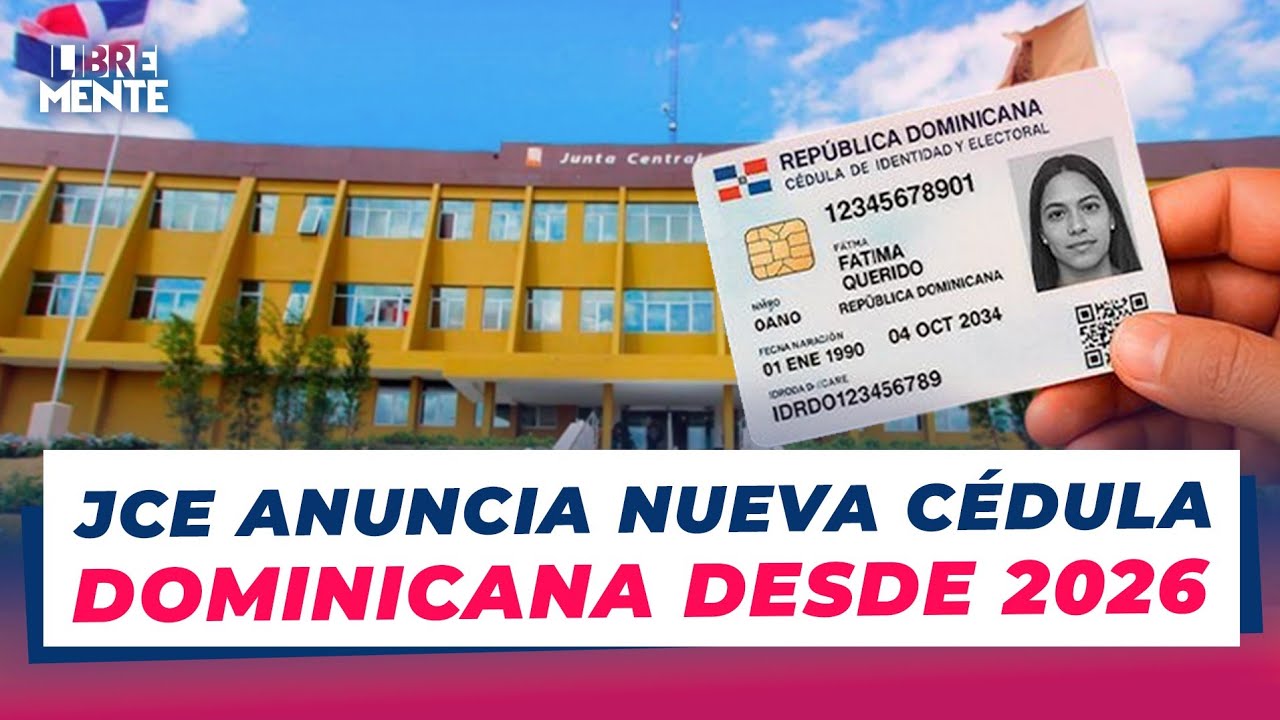 La JCE presenta la nueva cédula dominicana: así será el documento que llega en 2026
