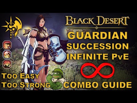 BDO | Guardian Sucession Ultimate Combo Guide All-N-One PvE Only | Addons | Too EASY & Too STRONG