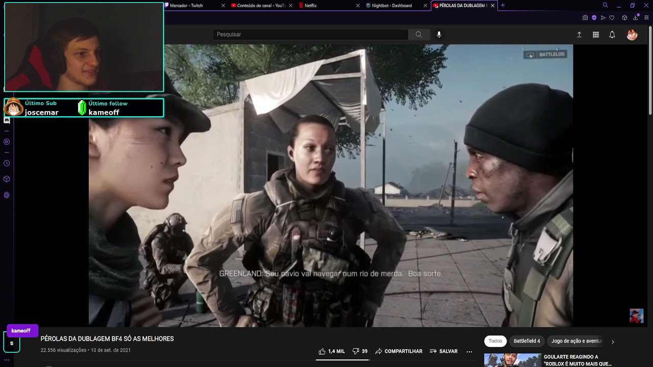 Kasperjoga Reagindo a PÉROLAS DA DUBLAGEM DE BF4