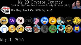 Bull run 2026? My Crypto Journey With Bonk,Worthless,SPX6900,Dowge... 2026/05/03 // Steve McGrath