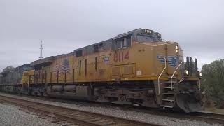 CSX Ethanol Train K471 Headed Northbound With UP 8114 in the lead @ Monroe 11/29/20☀️