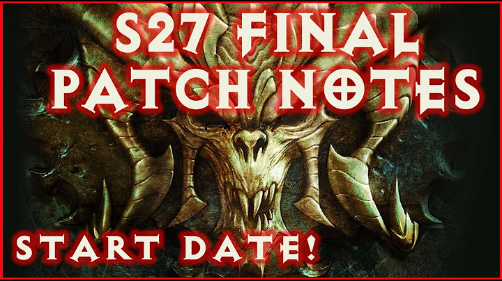 Diablo 3 season 27 start date