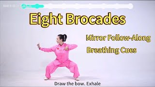 Baduanjin (Eight Brocades) Mirror Follow-Along + Breathing Cues | English