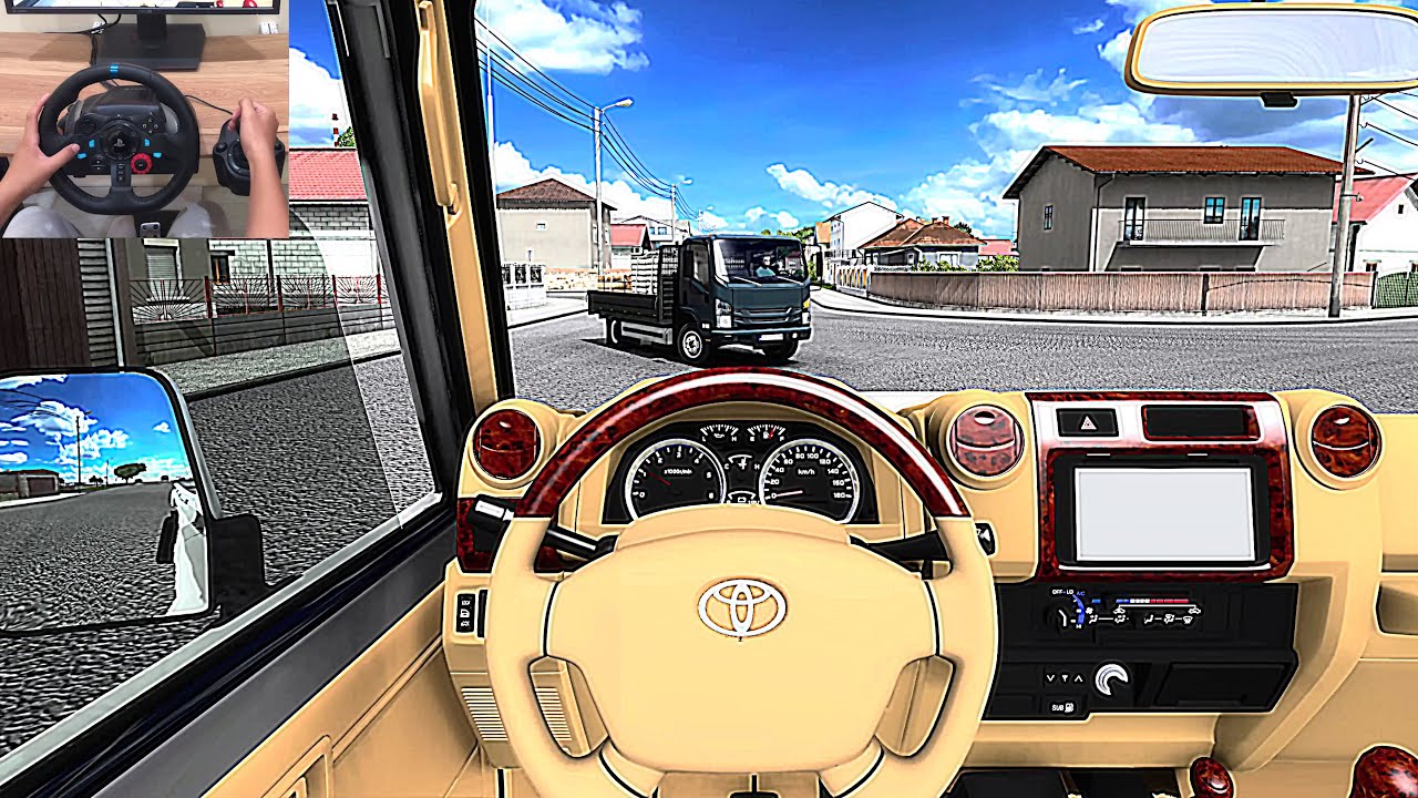 Euro Truck Simulator 2 | Toyota land cruiser j [Steering Wheel Gameplay]