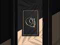 Quick luxurious logo design in adobe illustrator #shorts #logo #learnlogodesign #adobeillustrator