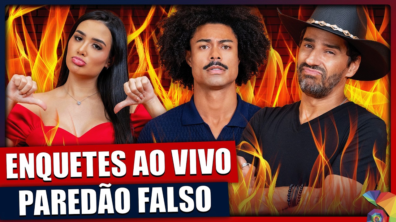 🚨 PLANTÃO BBB26 AO VIVO: Enquetes atualizadas do Paredão Falso – Quem vai para o Quarto Secreto?