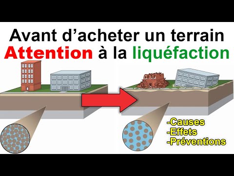 Vidéo: Qu'est-ce que la liquéfaction du sol pendant le mouvement sismique?