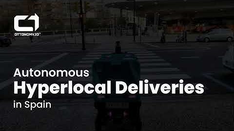 Watch #ottobots on #GoggoNetwork #LIVE in the streets of #spain - busy making #hyperlocaldeliveries