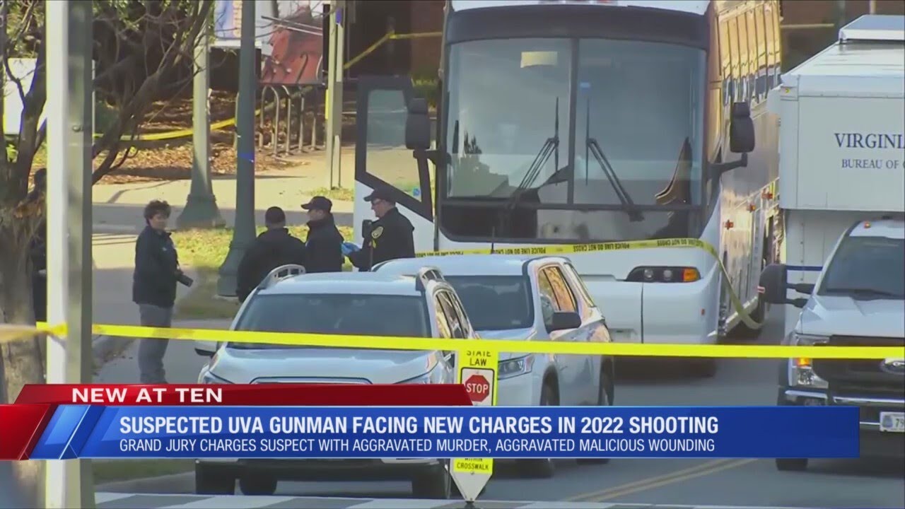 Accused University of Virginia gunman faces new murder charges - YouTube