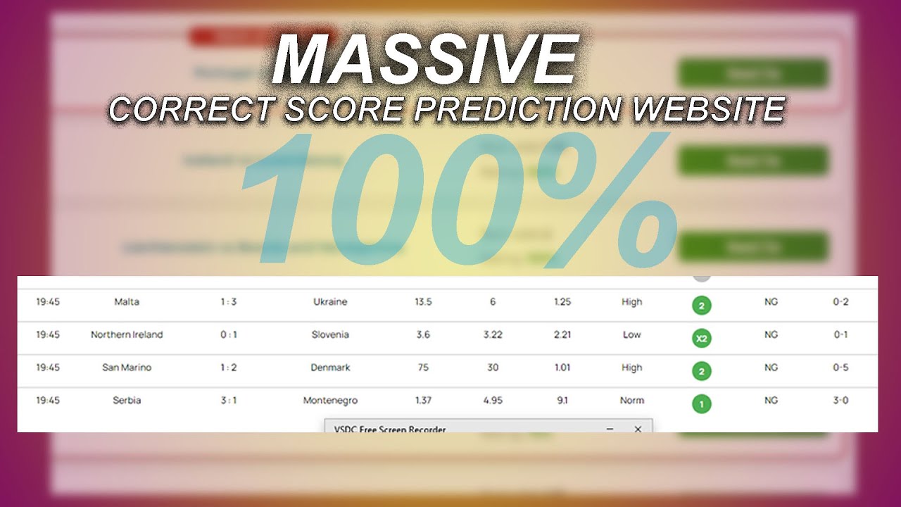 hot prediction site correct score