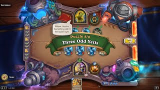 Solution Puzzle Lab Mirror: Three Odd Yetis - Test Subject (8/8), Hearthstone Boomsday [UPDATED]