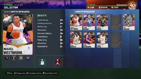 WE GOT LIMITED REWARDS GALAXY OPAL RUSSELL WESTBROOK GAMEPLAY!!! NBA 2K21 MYTEAM!!!