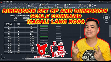 AUTOCAD (Dimension set up and Dimension scale )