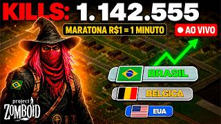 🔴 AO VIVO | 1.1 MILHÃO DE KILLS | 9 ANOS | MARATONA DO MUNDIAL DE ZOMBOID 🇧🇷