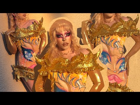 COMO SER ART PASSEIO (DIY Drag Queen traje Tutorial)