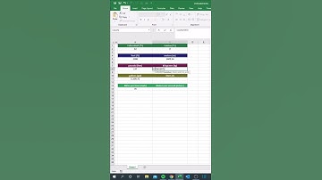 Excel cheatsheet #shorts