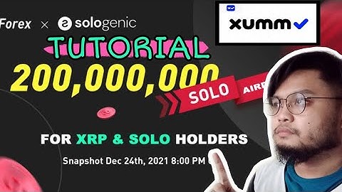 SOLO/XRP AIRDROP | How to claim airdrop  + How to transfer XRP to XUMM WALLET | Tagalog
