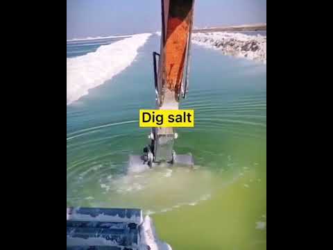 اخراج الملح من البحر الميت
