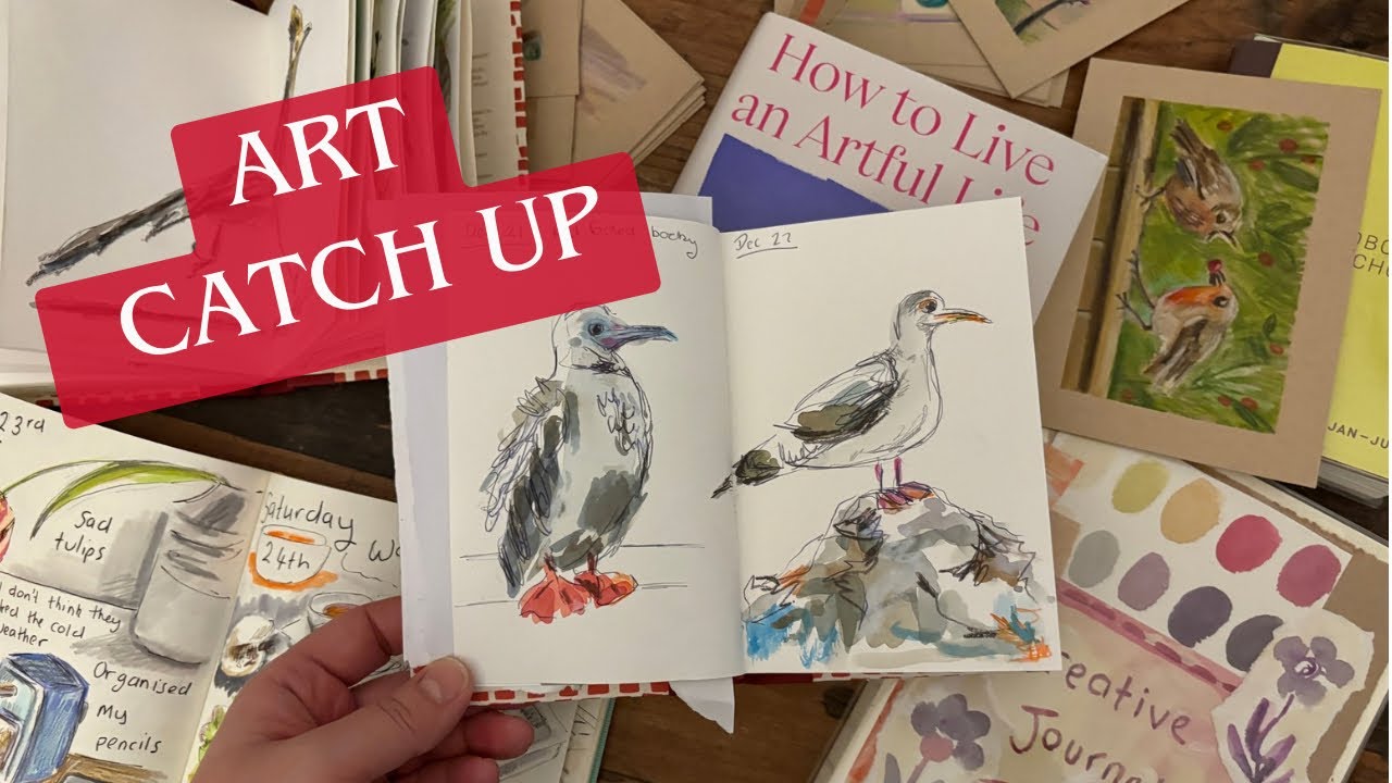 2 Months of Sketchbooks | December–January Art Catch-Up