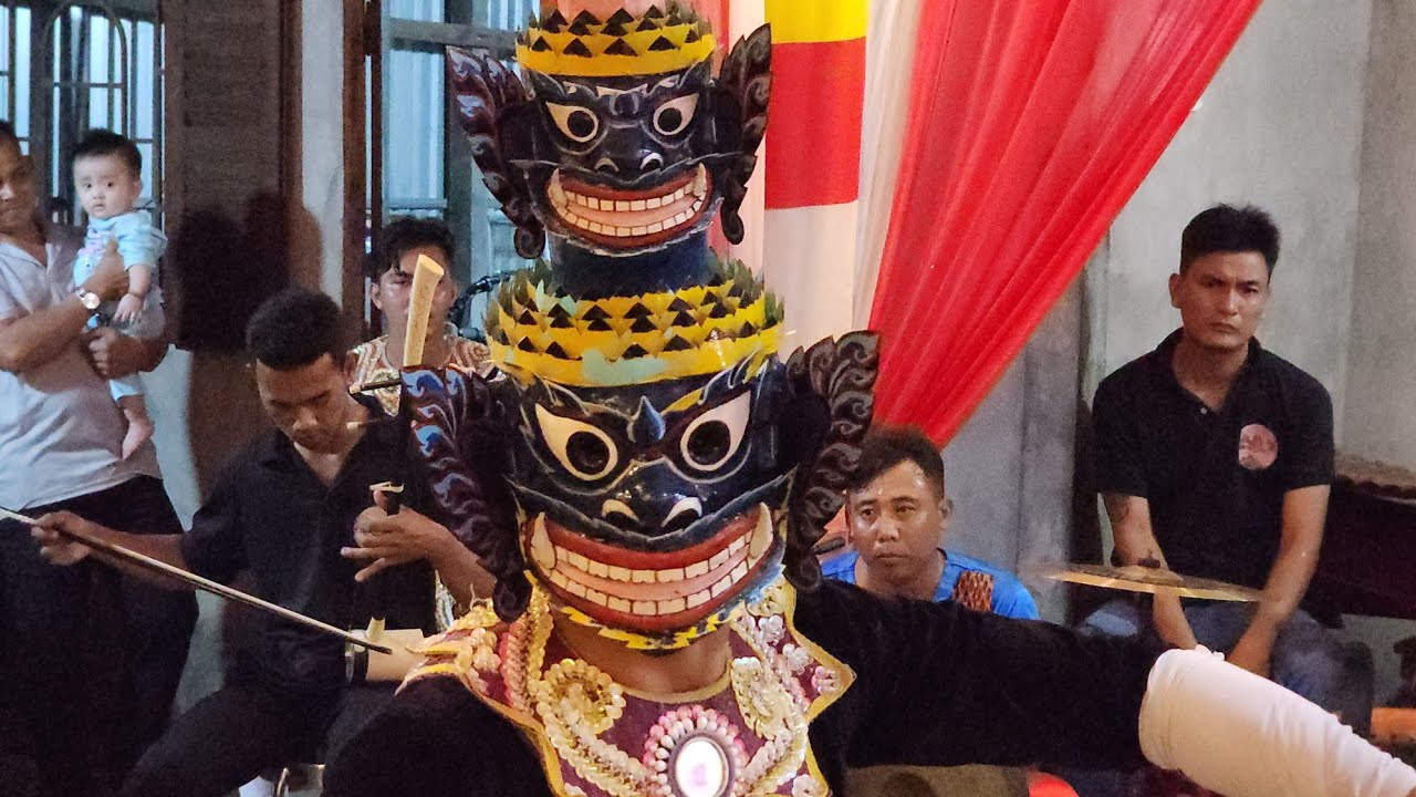 Múa chằn khmer, yak rom đêm lễ dâng y KATHINA ở ấp 1 xã Phong Thạnh 2024