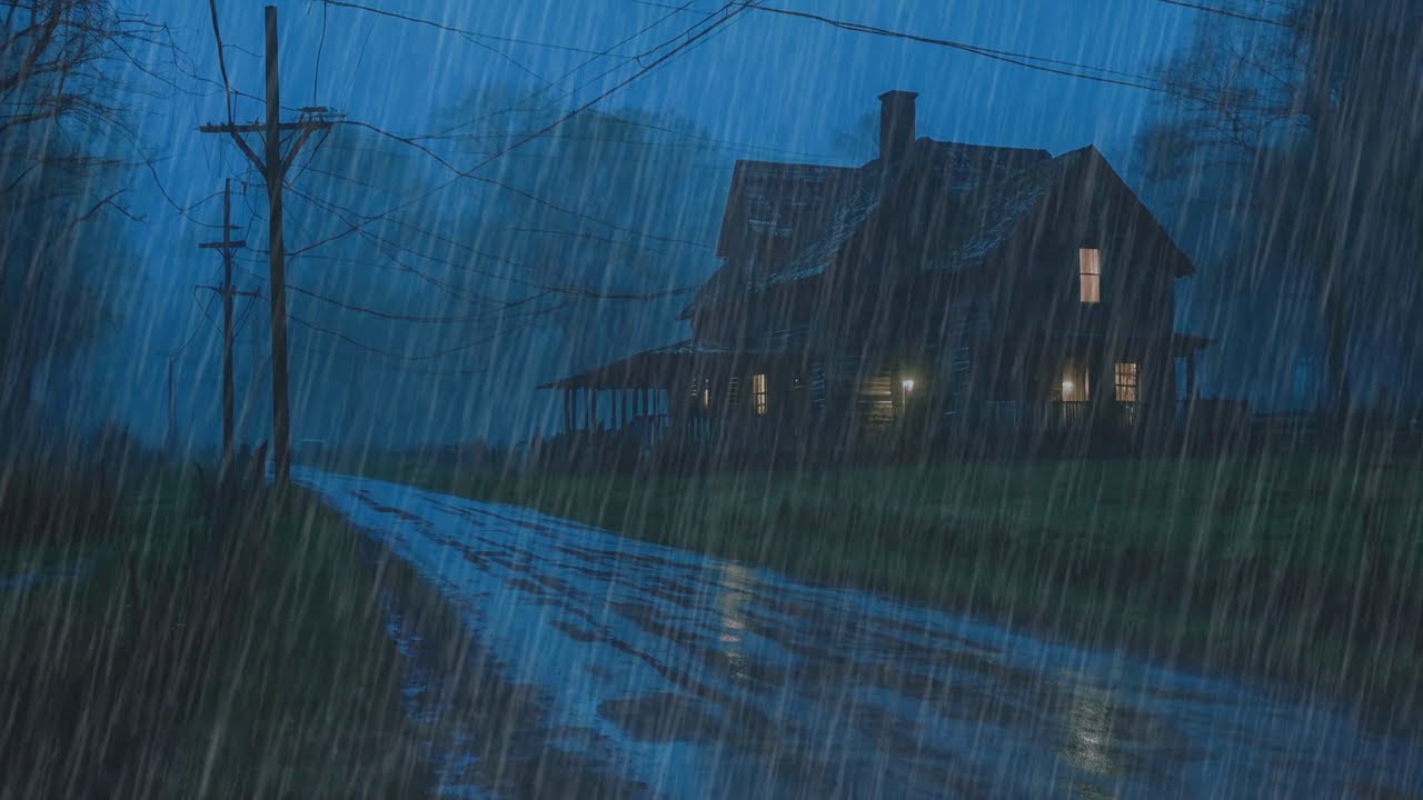 Rain Sounds for Sleeping - 99% Instantly Fall Asleep Fast with Relaxing Rain and Thunder at Night