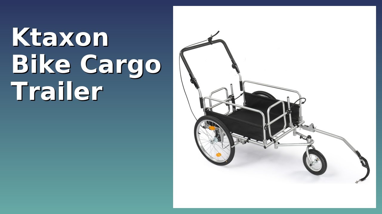 REVIEW (2025): Ktaxon Bike Cargo Trailer. Features.