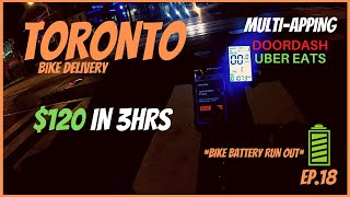 Bike Delivery Multi-Apping Doordash and Uber Eats 2021 | Made $120 in 3HRS
