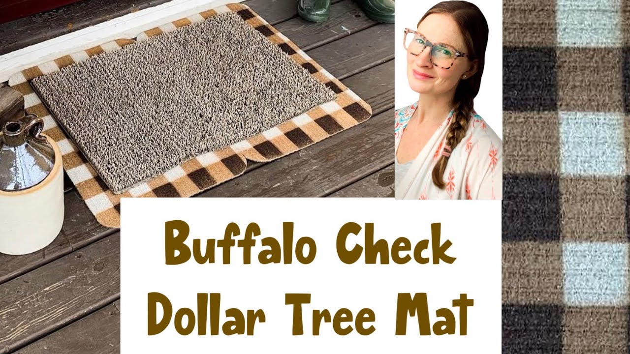 Buffalo Check Rug Porch Ideas Dollar Tree Outdoor Space Revamp