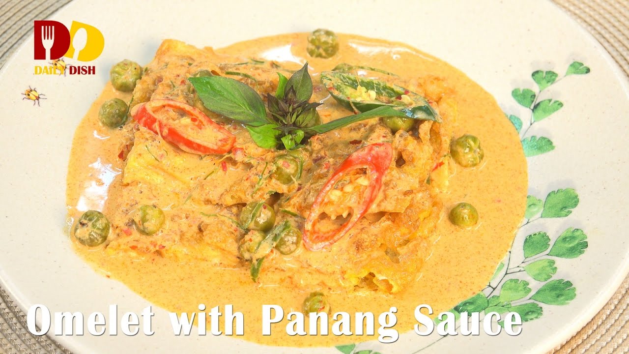 Omelet with Panang Sauce | Thai Food | Kai Jeaw Panang | ไข่ทอดซอสพะแนง