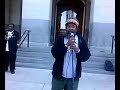 the "Rev" speaking at the police brutality rally