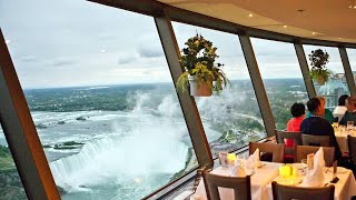 Skylon Tower's Revolving Dining Room on our Honeymoon at Niagara Falls