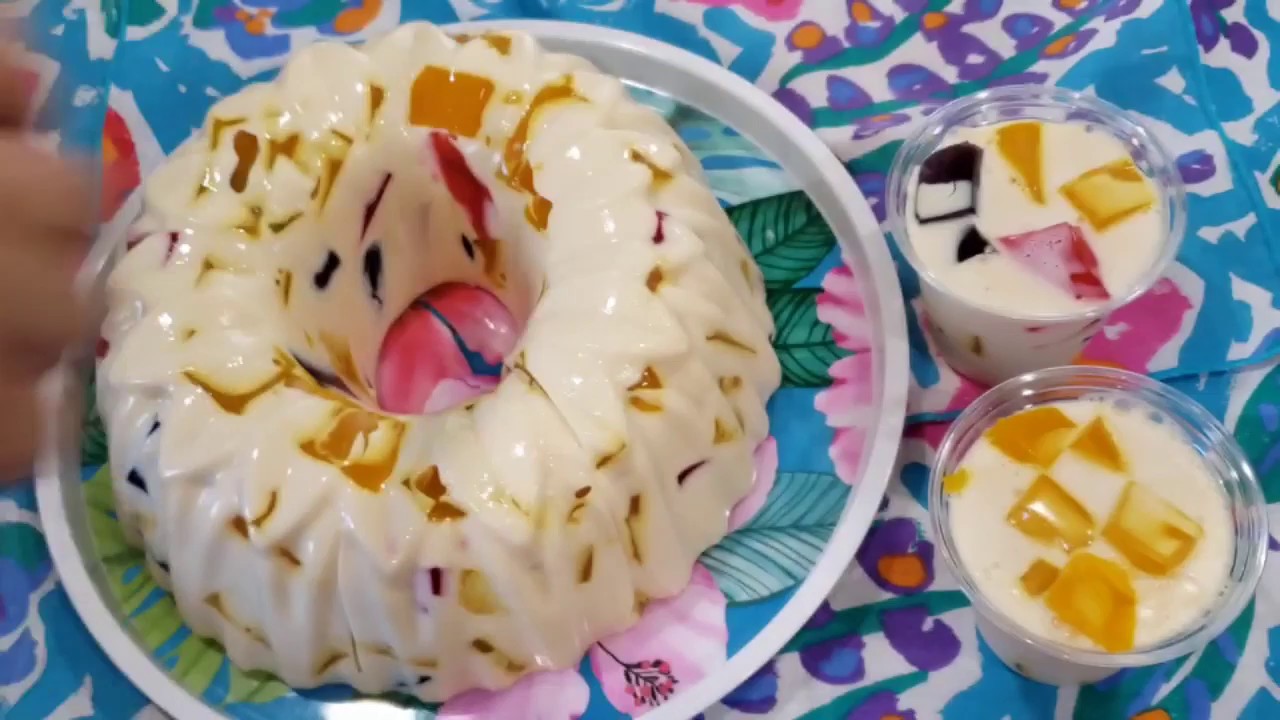 Gelatina de mosaico o tres leches 😋😋 YouTube