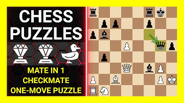 Chess Puzzles to Practice. Themes: Mate in 1, Checkmate, One-move puzzle. Learn Chess