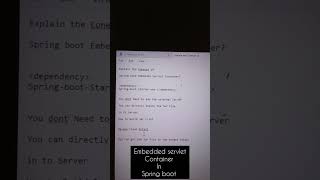 Top Java Interview Questions &amp; Answers 2026 – Spring Boot Embedded Servlet Container Explained Tamil