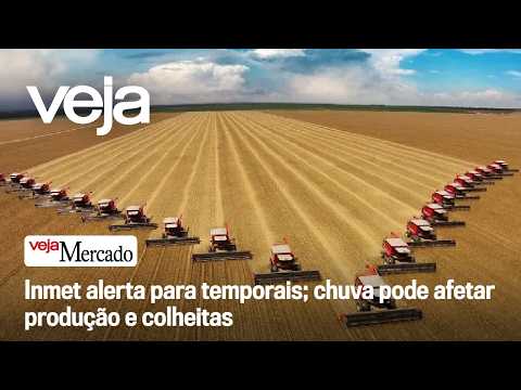 Inmet alerta para temporais; chuva pode afetar produção e colheitas | MERCADO